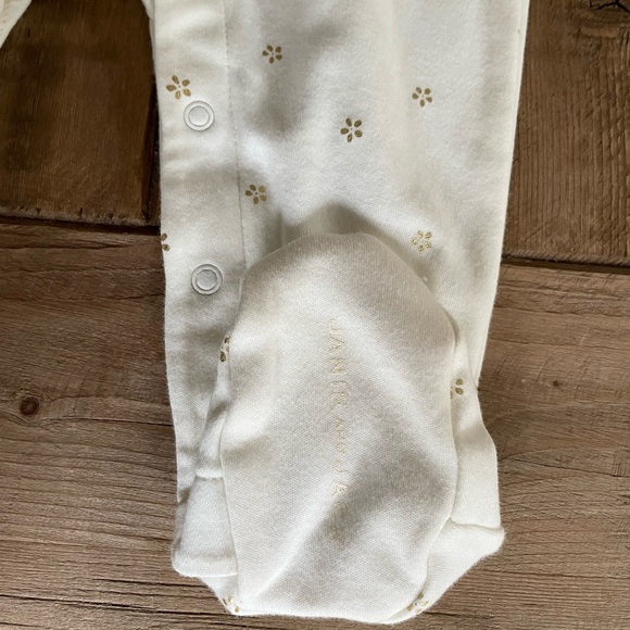 NWT: Janie and Jack - Ruffle Collar One-Piece w/Footies - Picture 5 of 9